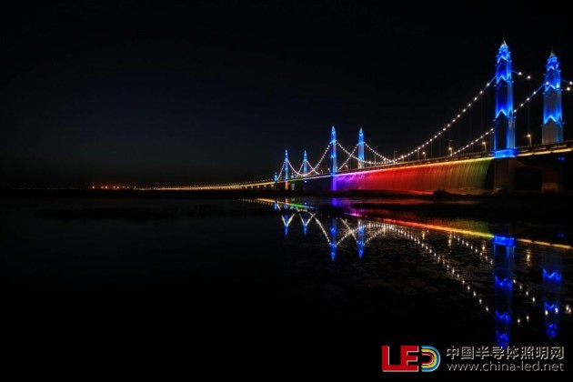 飛利浦LED建筑照明點亮中國濱河黃河大橋