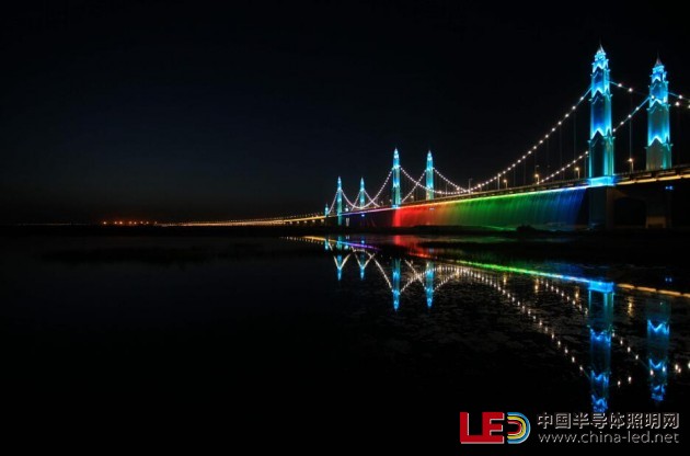 飛利浦LED建筑照明點亮中國濱河黃河大橋