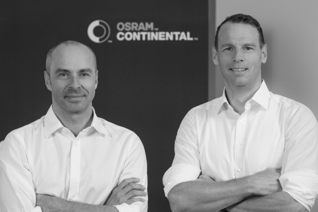 合資公司OSRAM Continental首席財務官Harald Renner（左）和合資公司OSRAM Continental首席執行官Dirk Linzmeier（右）