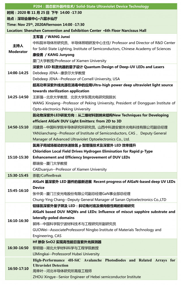 P204固態紫外器件技術IFWS